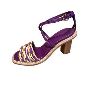 Ulla Johnson Malia Woven Sandals, Multi-colored, Size 39 EU, 9 US